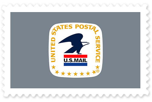 The Loewy Seal depicting an eagle poised for flight with the words "U.S. Mail" underneath and "United States Postal Service" across the top.