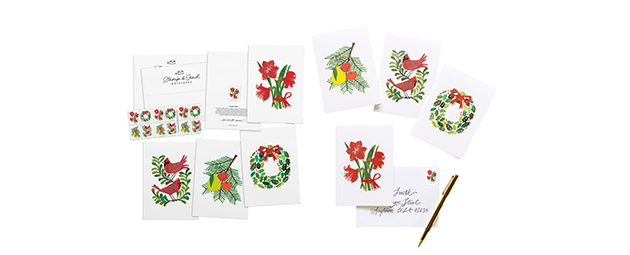 Holiday Notecards available in The Postal Store.